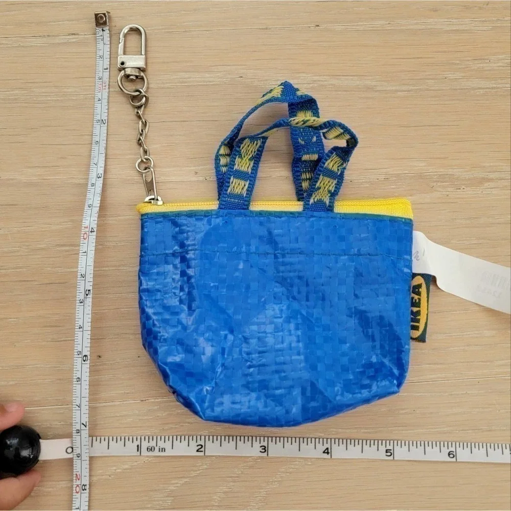 IKEA KNÖLIG Bag small blue ICONIC TOTE Zipper Pouch - Picture 5 of 10